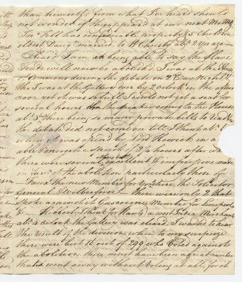 Letter from Hagger, 1807