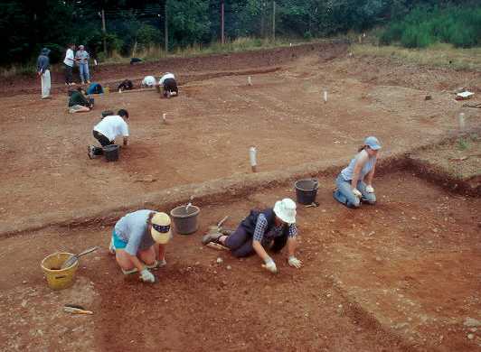 Excavation at Lunt Roman fort